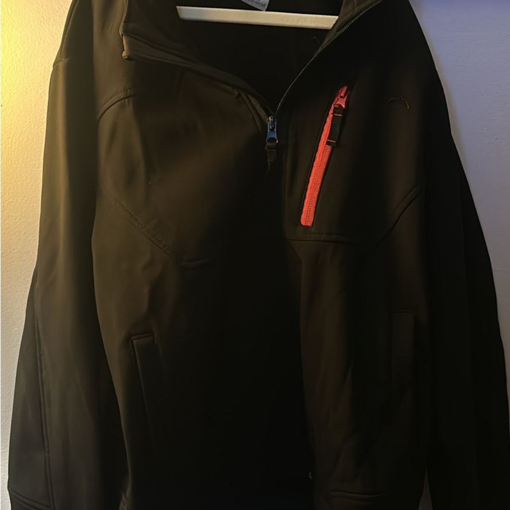 Kids Black Jacket with Red Accent